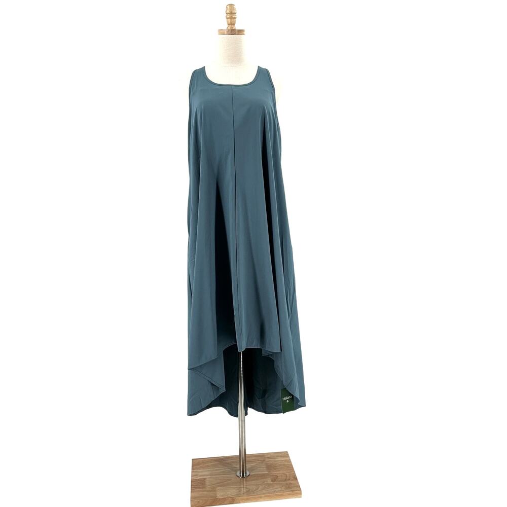 Elegant Teal Sleeveless Dress